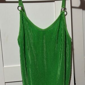 Green tank top